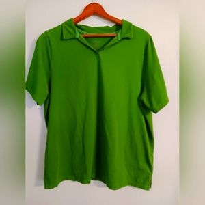 Suprema womens Polo lime green sz 18/20 Pre-owned Spring Summer